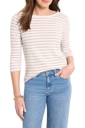 NZT by NIC+ZOE Stripe Boat Neck Tee