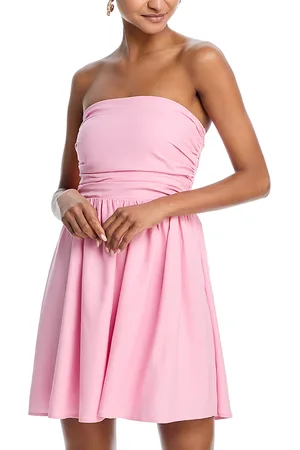 Aqua Strapless Mini Dress