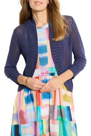 NIC+ZOE Bolero Linen Blend Cardigan Sweater
