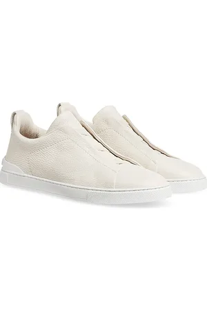 Ermenegildo Zegna Deerskin Triple Stitch Sneakers