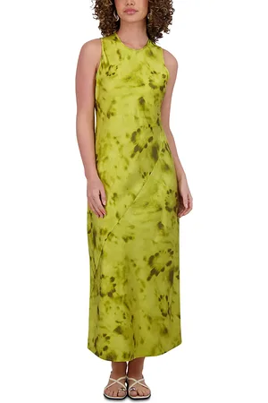 Point Satin Column Dress