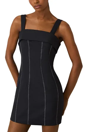 Reiss Effie Contrast Stitch Dress