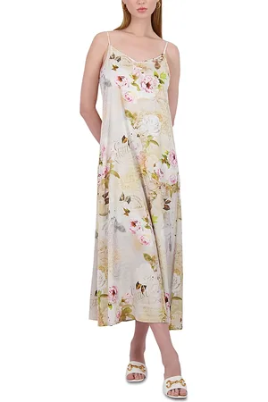 Point Satin Slip Dress
