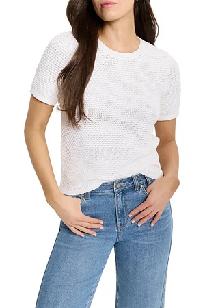 NIC+ZOE Tuck Stitch Sweater Tee
