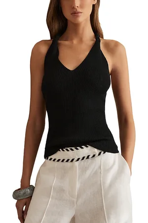 Reiss Lauren Twist Back Tank Top