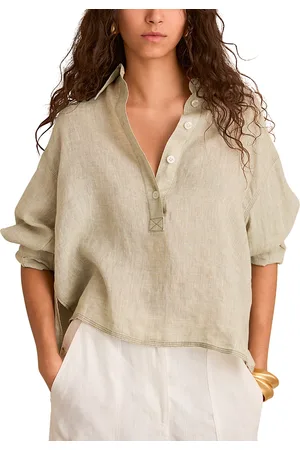 Reiss Nina Linen Popover Top