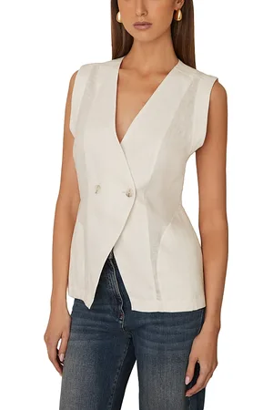 Reiss Whitney Linen Vest