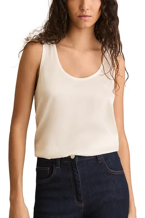 Reiss Ruby Mixed Media Tank Top