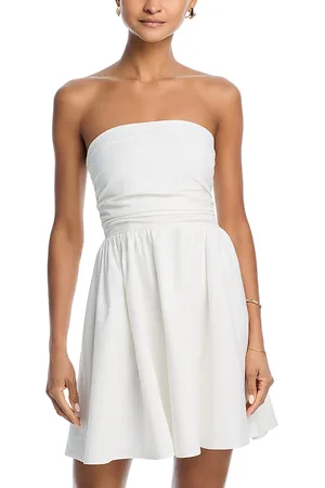 Aqua Strapless Mini Dress