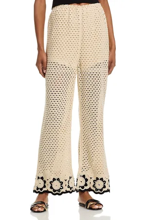 Aqua Crochet Pants