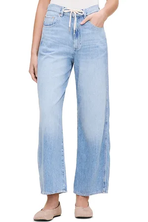 DL1961 Taylor Aura Relaxed Barrel Ultra High Rise Drawstring Jeans in