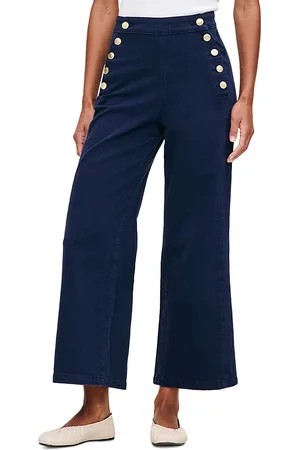DL1961 Hepburn High Rise Ankle Wide Leg Jeans in