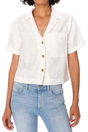 DL1961 Hampton Linen Cropped Shirt