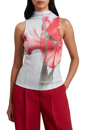 Ted Baker Harplnn Crepe Jersey Seamed Tank Top
