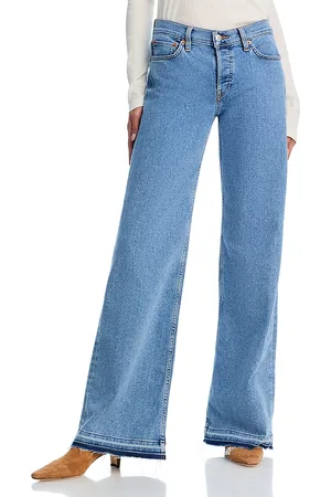 RE/DONE Mid Rise Wide Leg Jeans in