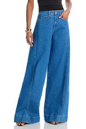 Cinq A Sept Carol Wide Leg High Waisted Jeans in