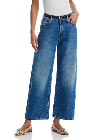 Mother The Dodger High Rise Ankle Wide Leg Jeans in
