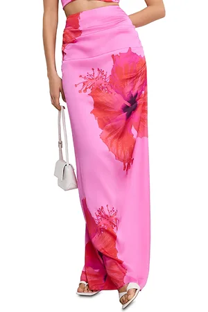 GOOD AMERICAN Satin Maxi Skirt