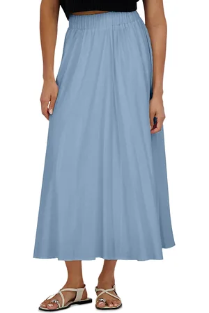 Point Linen Panel Skirt