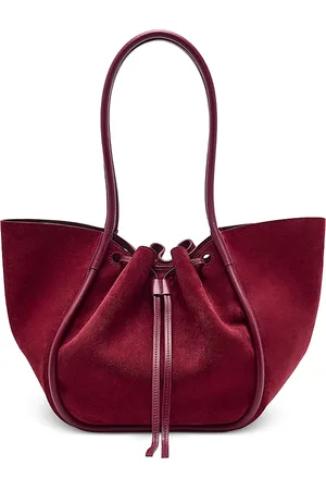 Proenza Schouler Large Ruched Tote in Suede