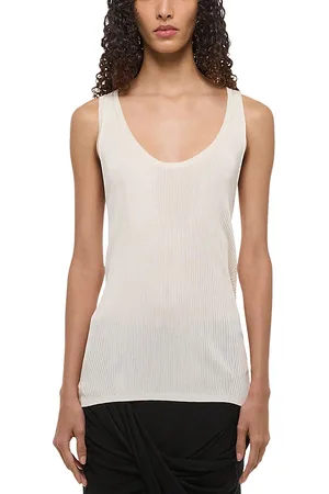 Helmut Lang Twisted Ribbed Tank Top