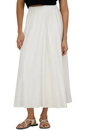 Point Linen Panel Skirt