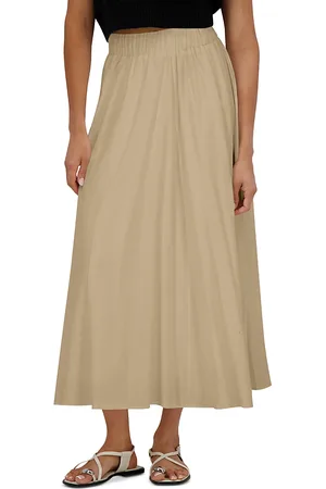 Point Linen Panel Skirt