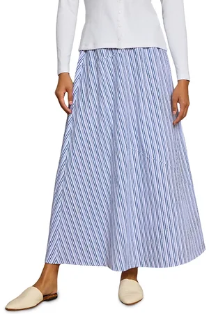 Point Poplin A Line Skirt