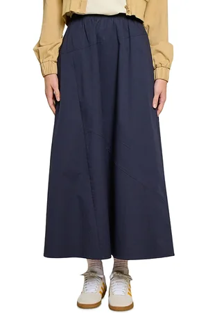 Point Poplin A Line Skirt