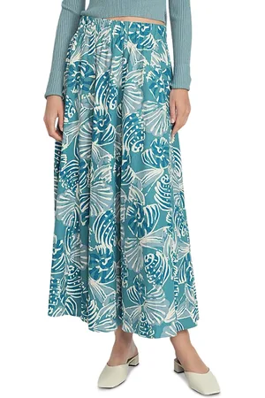 Point Linen Panel Skirt