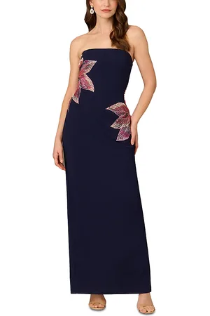 Aidan Mattox Strapless Beaded Gown