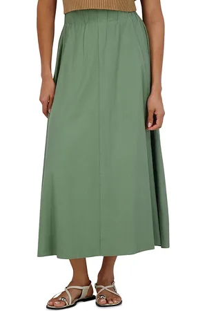 Point Linen Panel Skirt
