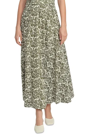 Point Linen Panel Skirt