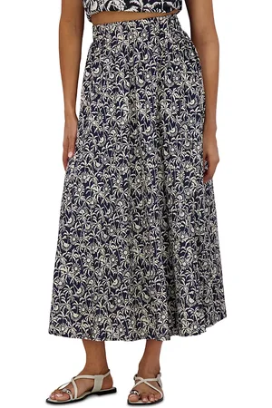 Point Linen Panel Skirt