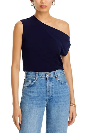 Norma Kamali Drop Shoulder Asymmetric Top
