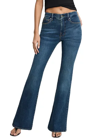GOOD AMERICAN Good Legs Flare Jeans in 004