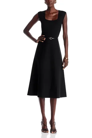 ELIE TAHARI The Vera Belted Sweater Dress