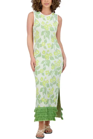 Point Fringe Column Dress