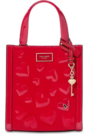 Kate Spade Manhattan Key To My Heart Embossed Patent Leather Mini Tote