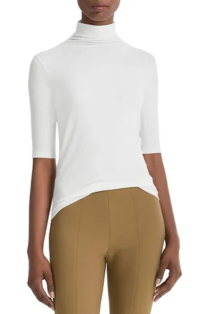 Vince Cashmere Elbow Sleeve Turtleneck Sweater