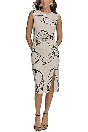 DKNY Abstract Print Sheath Dress