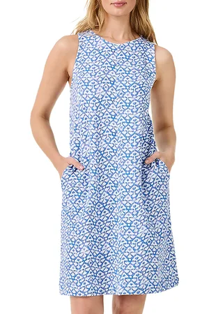 NZT by NIC+ZOE Nzt Nic+Zoe Dotty Ikat Sleeveless Shift Dress
