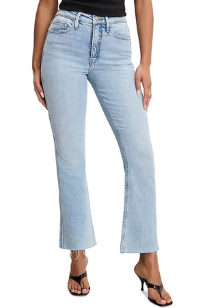 GOOD AMERICAN Good Standard Kick Flare Jeans in Indigo954