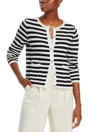 SINGLE THREAD Striped Cardigan