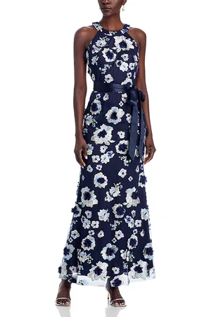 Eliza J Embroidered Maxi Dress