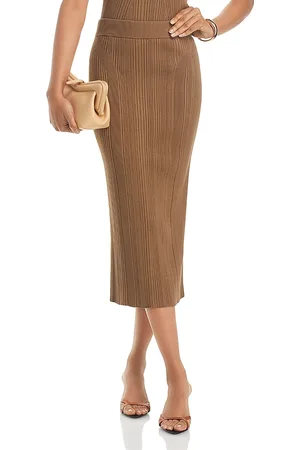 HUGO BOSS Freedah Rib Knit Midi Skirt