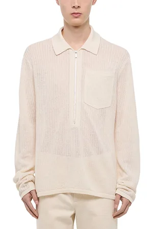Helmut Lang Linen Polo Sweater