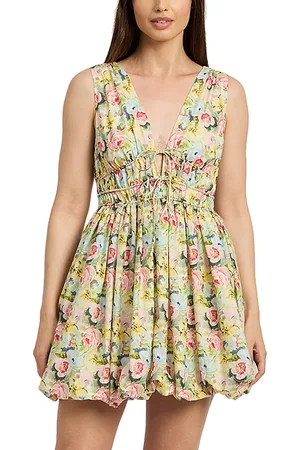 En Saison Cairo Floral Poplin Mini Dress