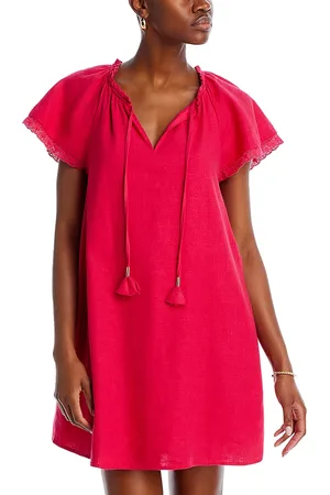 Cupio Split Neck Mini Dress