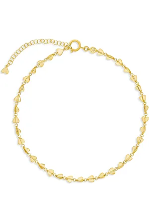 Cadar 18K Yellow Endless Wings of Love Folded Heart Choker Necklace, 13-16